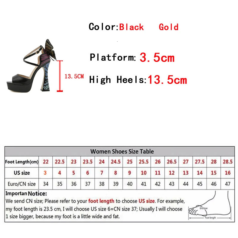 Liyke Summer 13.5CM Super High Heels Platform Sandals Women Fashion Big Butterfly Cover Strap Peep Toe Wedding Banquet Shoes 240615