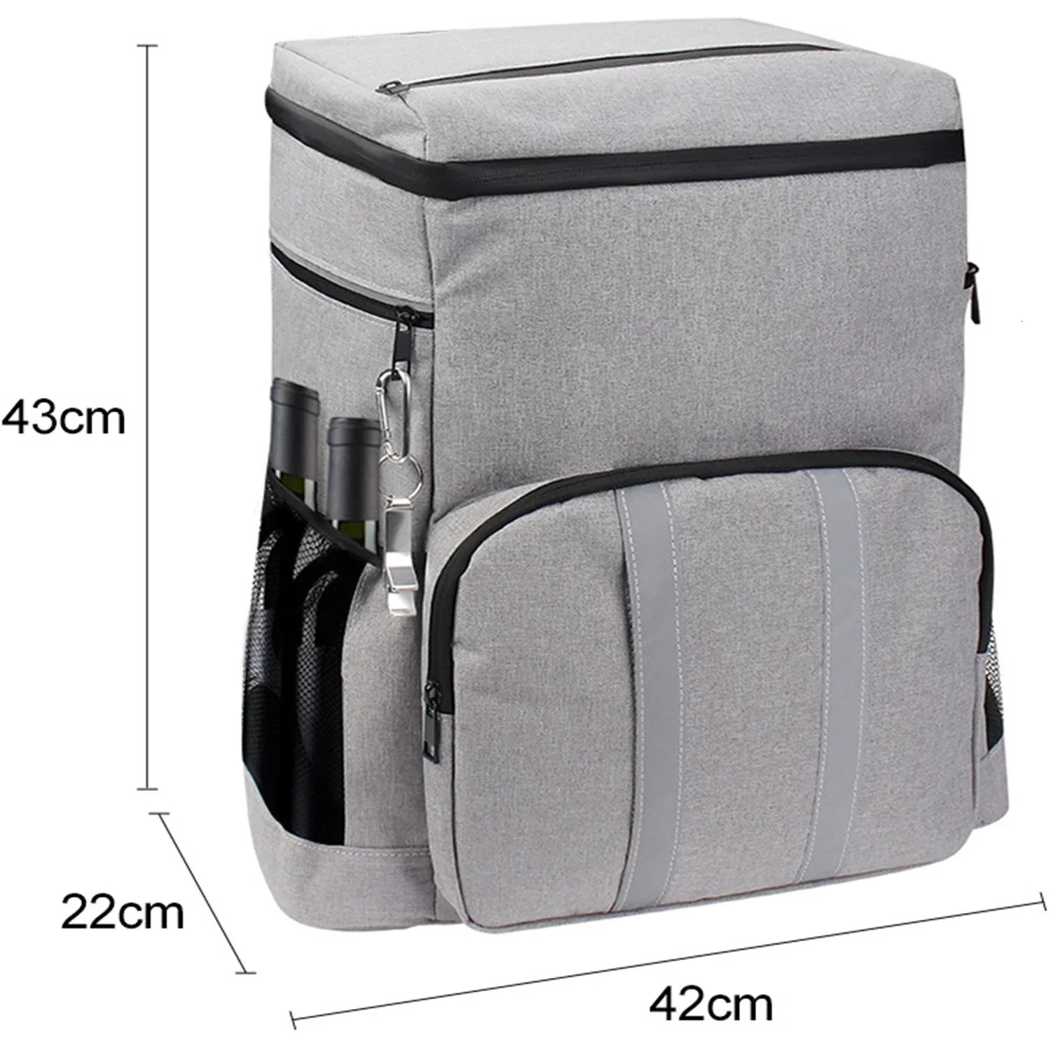 Picnic BackpackKeep Food Warm and Cold Insulated Leak Soft BagsWaterproof Travel Lunch Bags for DrinkBeverageBeerCamping 240601