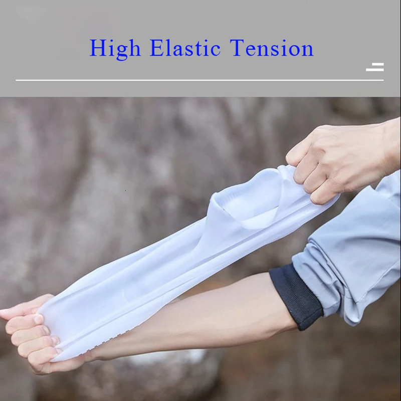 High elastic pink TPE shoe cover plus size mens rubber rain boots anti slip double sole neutral waterproof glass 240614