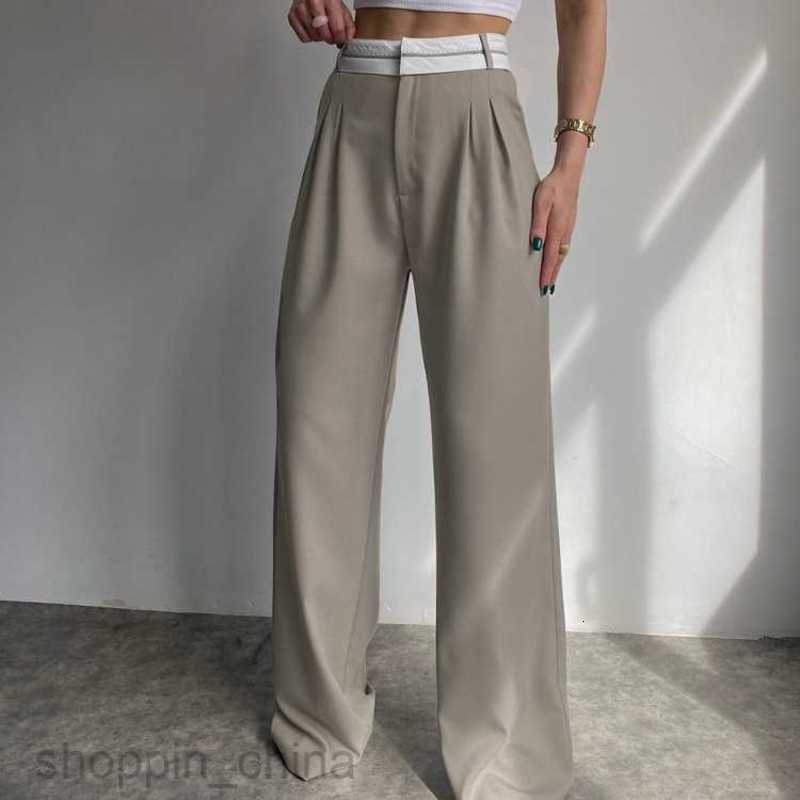Women's Pants Capris Autumn New Solid Color Fashion Slim Casual Pants Popular Design Trailing Suit Pants