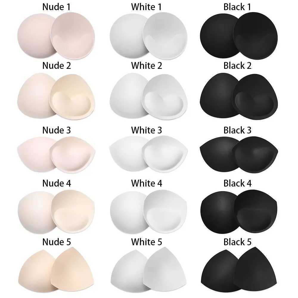 Breast Pad 1 pair of soft sponge bra pads with upward push style breast enhancement and detachable bra pads inserted into cups swimsuits bikini pads i