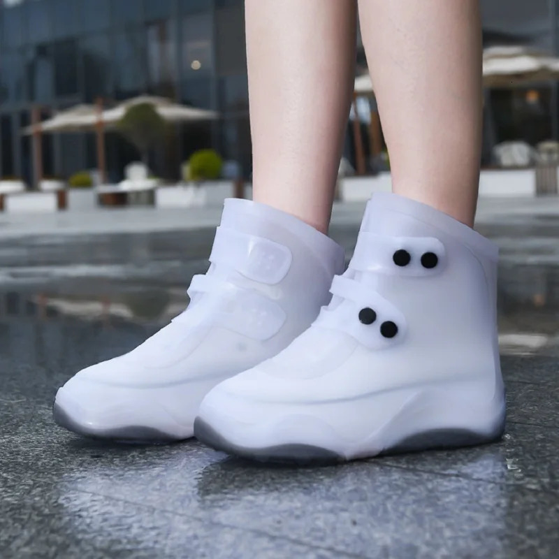reusable rainproof shoe covers rainproof shoe covers Galoshes rainy protective 240615