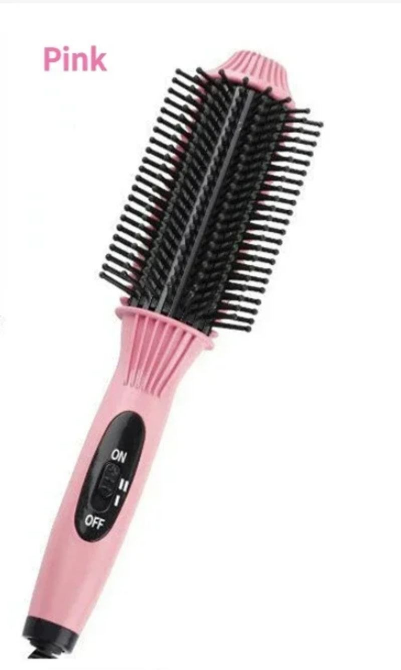 2in1 Electric Straightener Multifunctional Hair Curler Adjustable Temperature Electric Heating Comb Professional Styling Tools