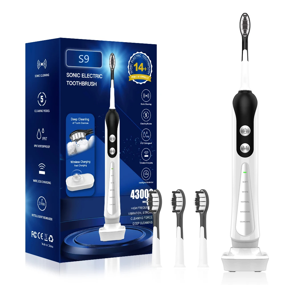 Sonic Electric Toothbrush Cordless USB Rechargeable Whitening Toothbrush Waterproof Ultrasonic Automatic Tooth Brush
