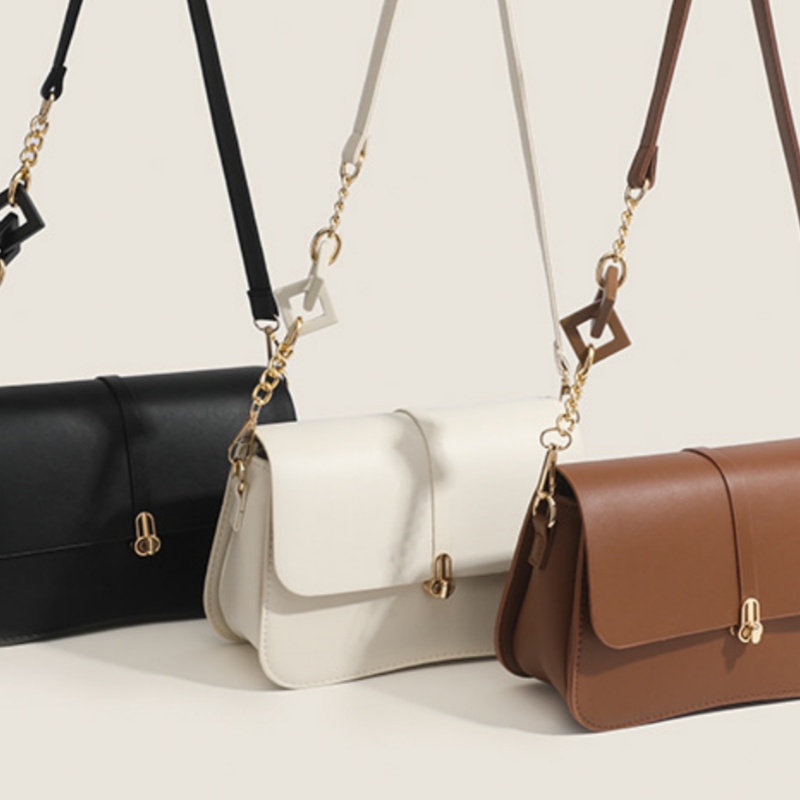 High quality urban minimalist stick bag new fashionable and luxurious chain underarm saddle bag versatile single shoulder crossbody bag for women