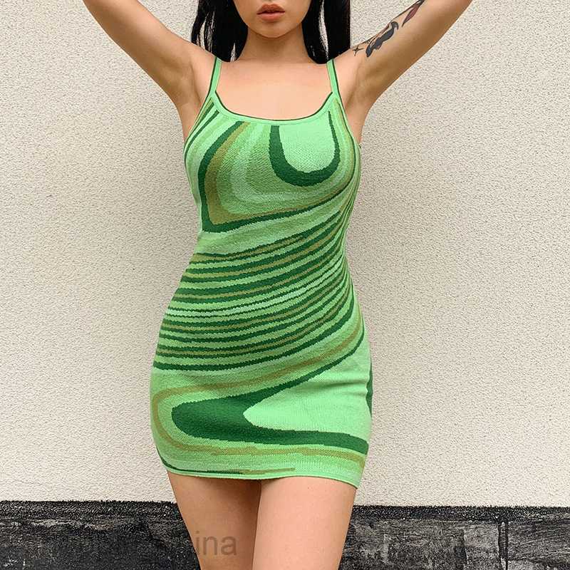 Basic Casual Women Dresses Sexy summer fashion new women's wear sexy irregular water ripple print suspender Hip Wrap Skirt