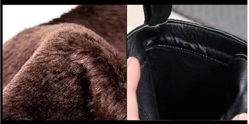 Womens Ankle Cow suede English lace square heel circular toe fur snow boots AD2873 240614