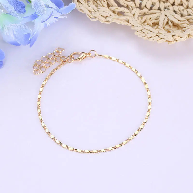 Fine Sexy Anklet Ankle Bracelet Cheville Barefoot Sandals Foot Jewelry Leg Chain On Foot Pulsera Tobillo For Women Halhal 240601