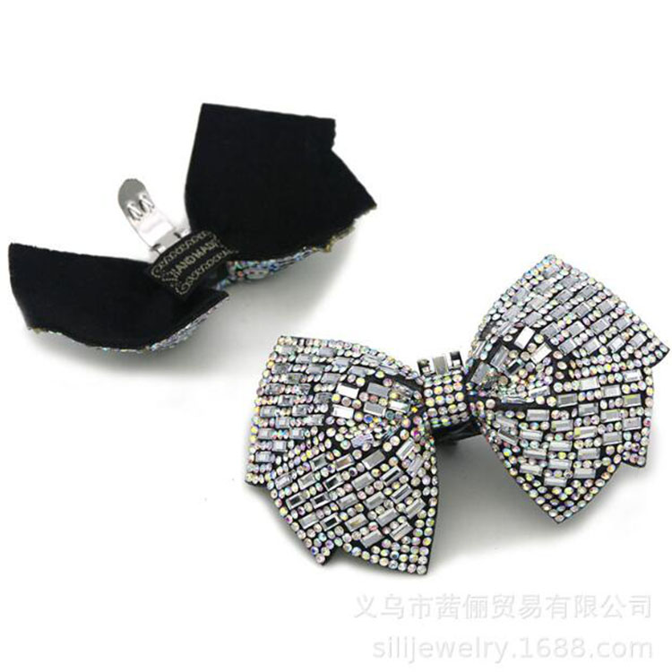 Shoe Parts Accessories Crystal Rhinestones Bow Shoe Clips DIY Manual Bead Shoe Buckles High Heels Shoes Accessories for Women Wedding Bridal