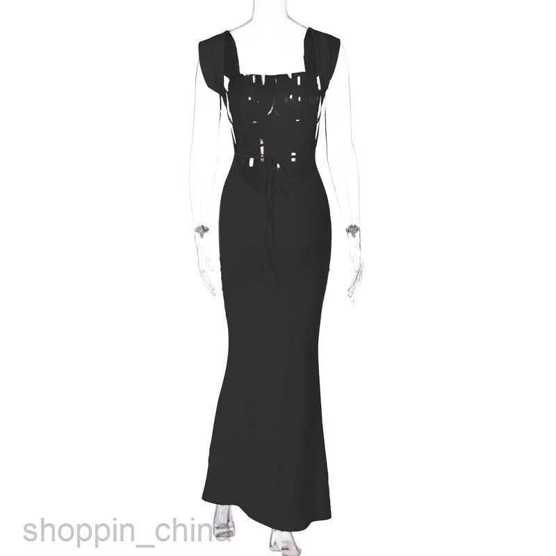 Basic Casual Women Dresses Summer Solid Color Slim Sleeveless Long Dress Women's Evening Dress PG846