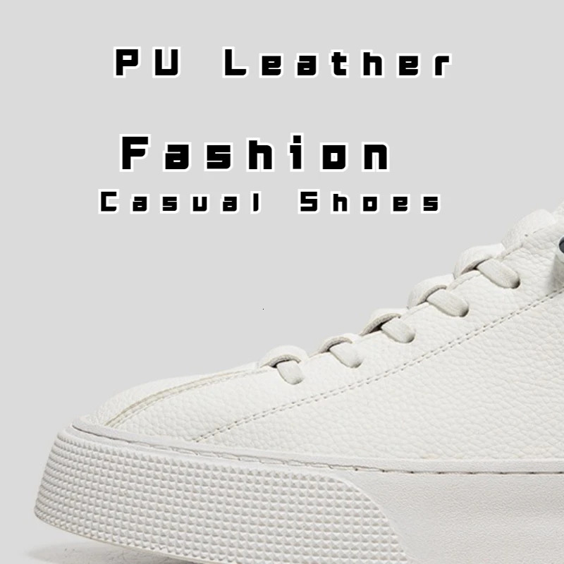 Men's Lace-up Sneakers: Leather, Casual, Comfortable, Outdoor, Running 4
