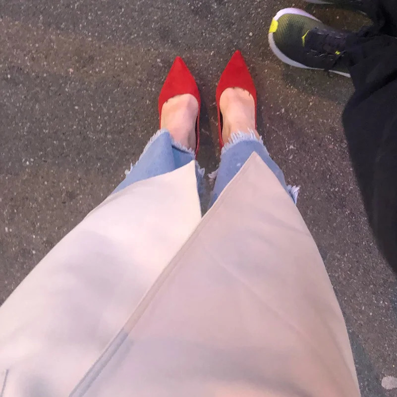 Women 9cm High Heels Yellow Burgundy Pumps Plus Size 34-43 Stripper Evening Suede Escarpins Lady Wedding Bridal Scarpins Shoes 240615