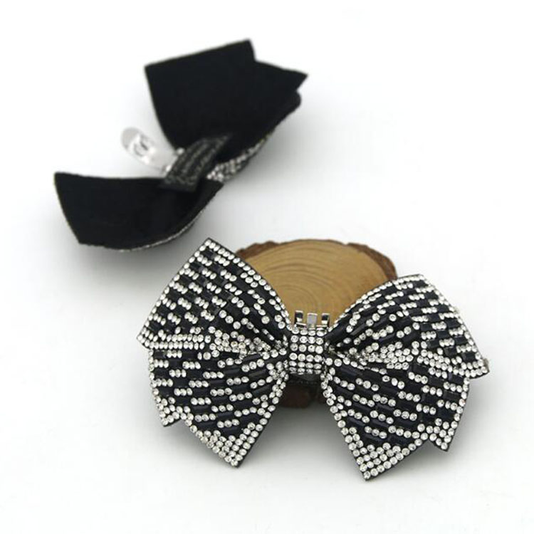 Shoe Parts Accessories Crystal Rhinestones Bow Shoe Clips DIY Manual Bead Shoe Buckles High Heels Shoes Accessories for Women Wedding Bridal