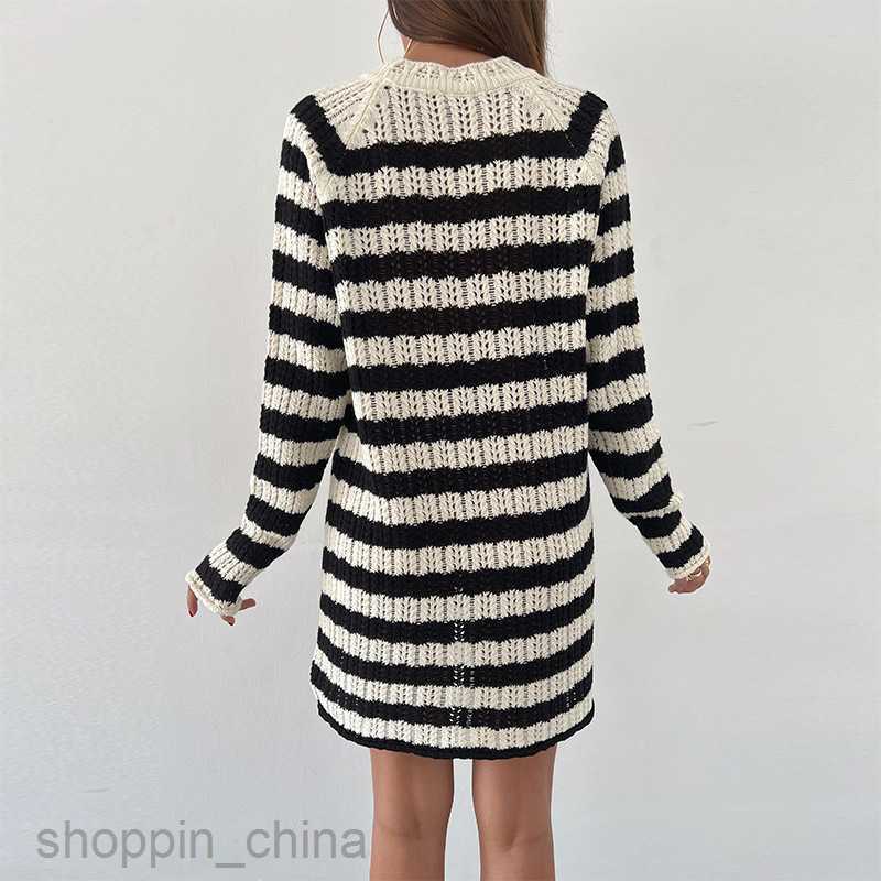 Two Piece Dress Sets Fashion Autumn/Winter Women's New Printed Short Skirt Long sleeved Loose Dress