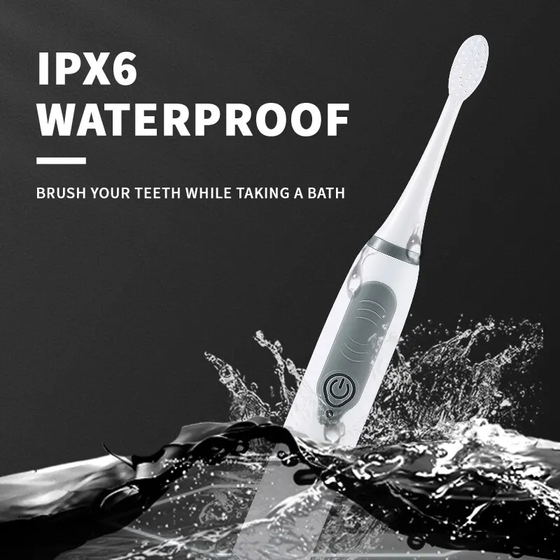 Sonic Electric Toothbrush for Men and Women Adult Household Non Rechargeable Soft Hair IPX6 Waterproof