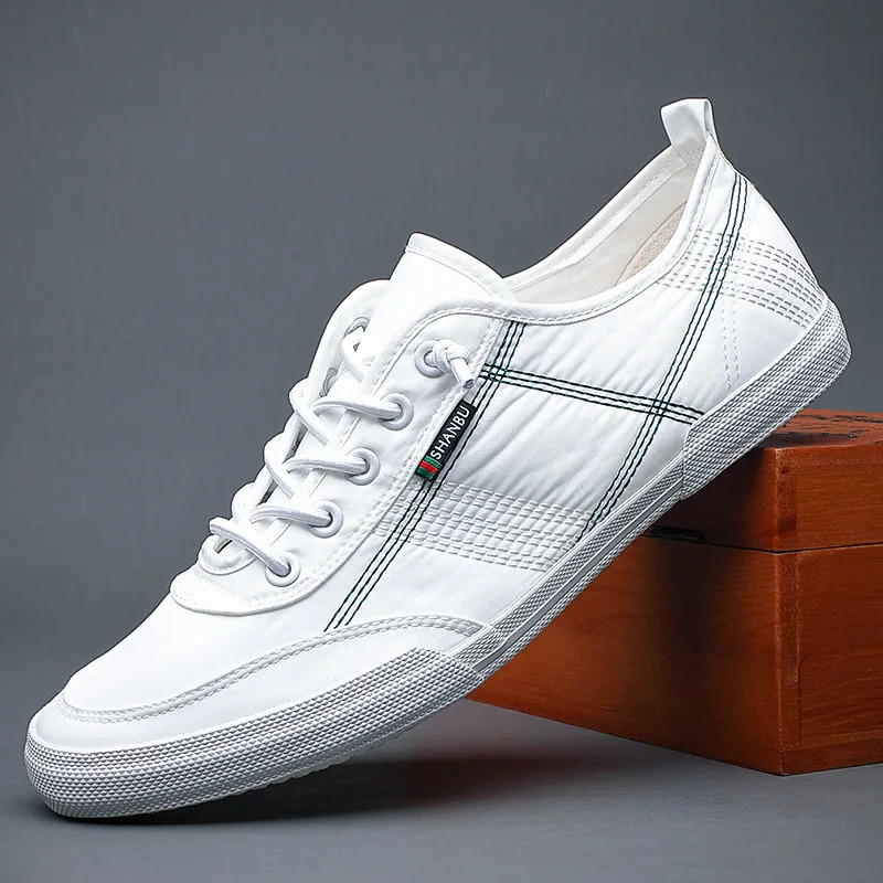 mens canvas shoes breathable and lightweight shoes mens shoes casual sports shoes slippers and sliding shoes 240614