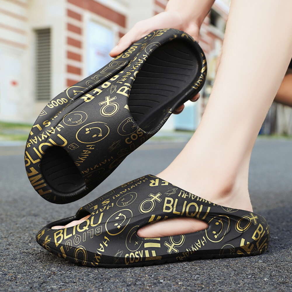 Couple's Hole Shoes Summer Wearing Topped Sandals Casual Slippers Men's