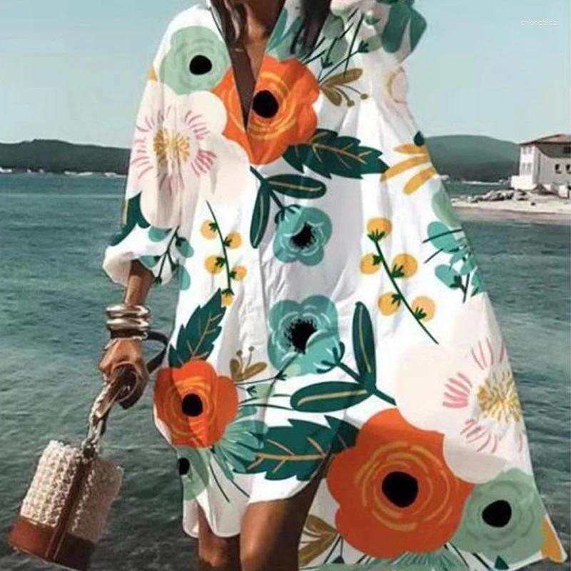 Beachear Womens 2024 Oversized Swimwear Women's Beach Cover Up Plus Outlet For Swimwe Shirt Dresses Boho Size Summer Dress
