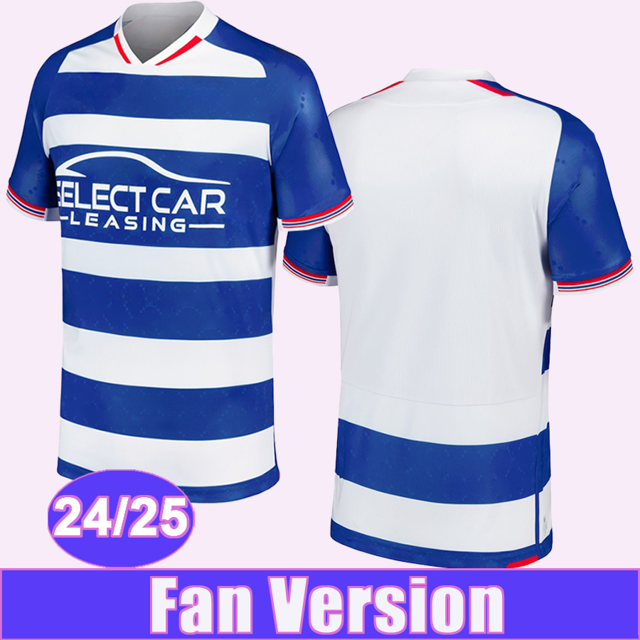 24 25 Reading KNIBBS Mens Soccer Jerseys SAVAGE AZEEZ EHIBHATIOMHAN MBENGUE ABREFA J.CLARKE Home Football Shirts Short Sleeve Adult Uniforms