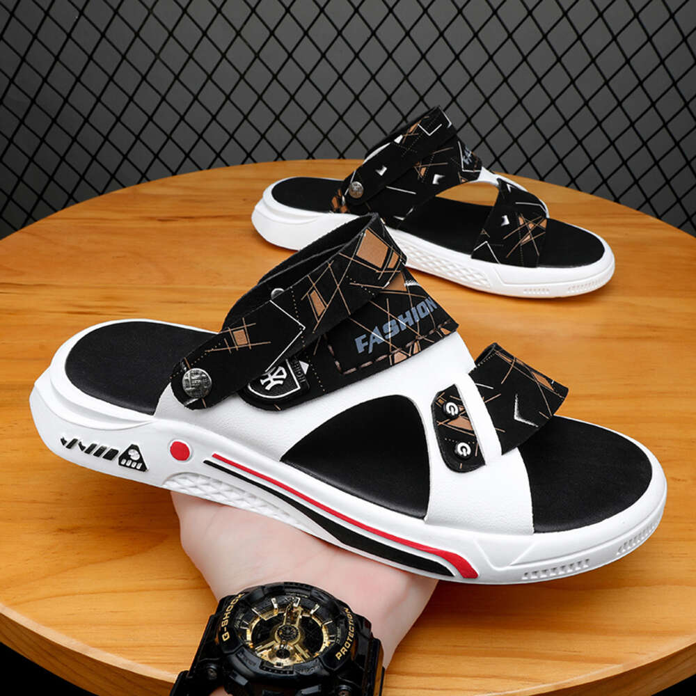 CYYTL Mens Slippers Summer New In Casual Male Sandals Leather Fashion Outdoor Beach Slides Shoes Platform Fisherman Flip-Flops