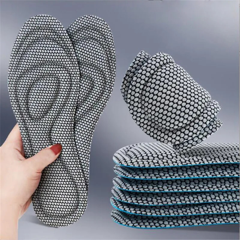 Memory Foam Insoles for Shoes Men Women Nano Antibacterial Massage Sport Insole Feet Orthopedic Shoe Sole Running Accessories 240615