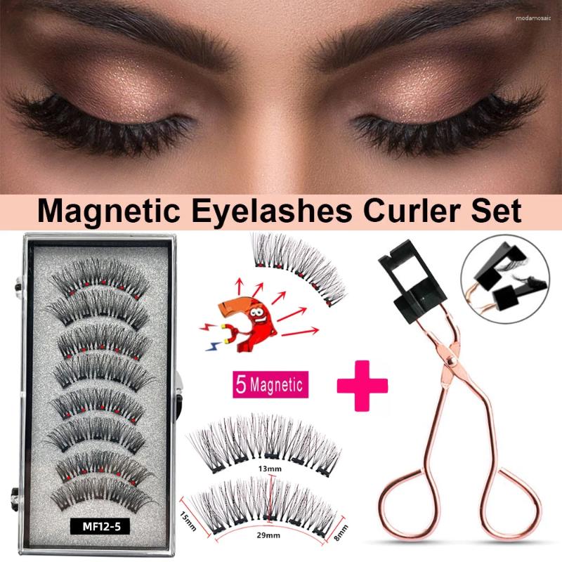 False Eyelashes Waysear 4 Pairs Magnetic Natural Look Waterproof 3D Effect Reusable Lashes No Glue