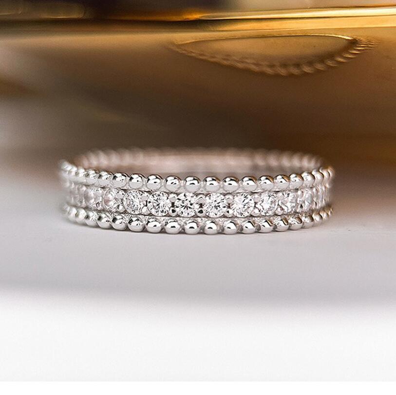 Exquisite 2024 Wedding Band: Sterg Sier Eternity Bridal Ring with Genuine Moissanite c33b
