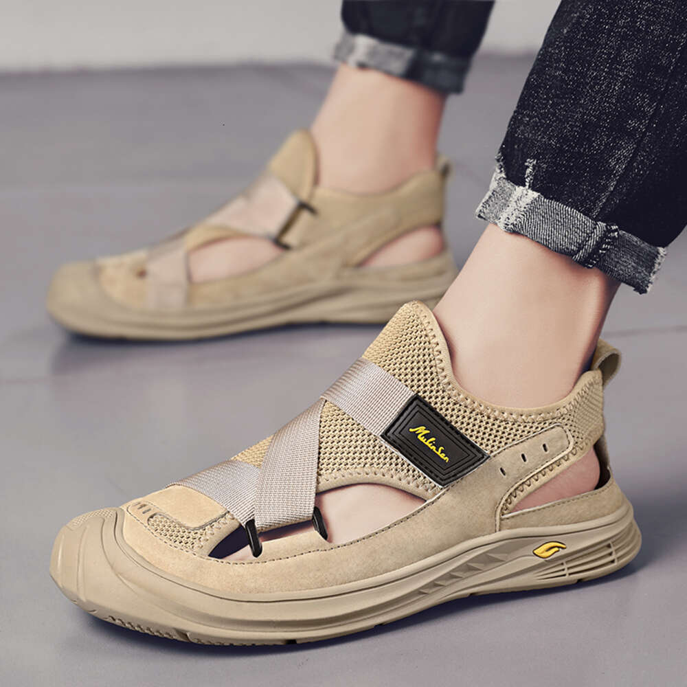 CYYTL Mens Sandals Casual Summer Outdoor Beach Fashion Male Fisherman Shoe Leather Loafers Platform Sport Hiking Slippers