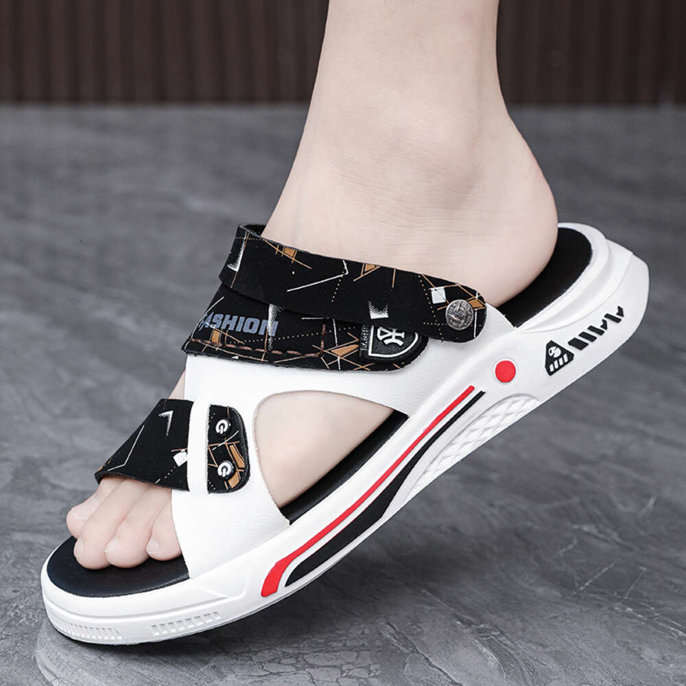 CYYTL Mens Slippers Summer New In Casual Male Sandals Leather Fashion Outdoor Beach Slides Shoes Platform Fisherman Flip-Flops