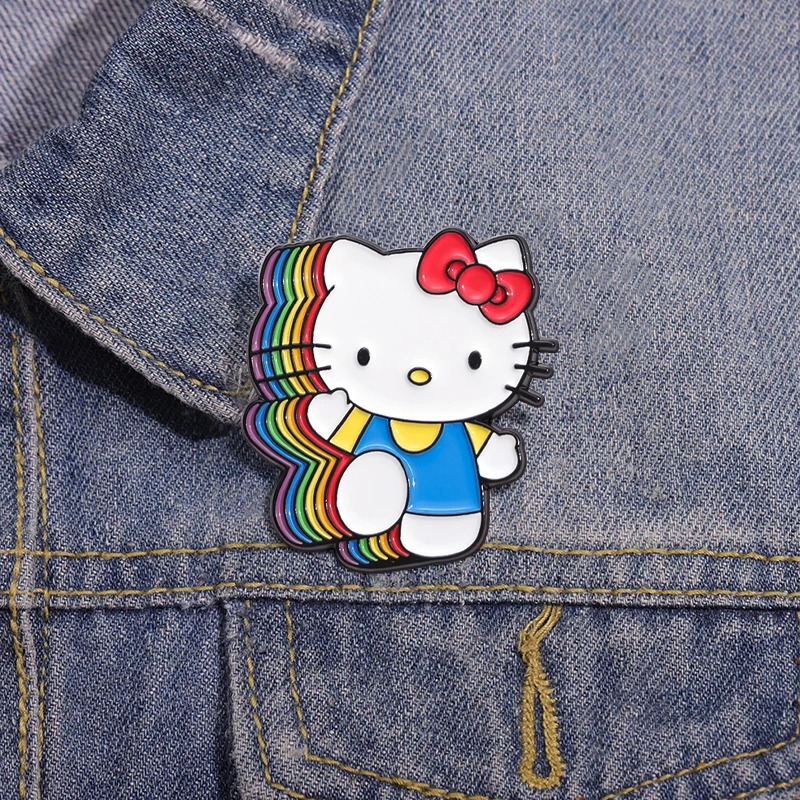 Cute Cat Enamel Pins Kawaii Kitten Cartoon Lapel Badge Backpack Clothes Shirt Brooches Accessories Jewelry Gift for Friends