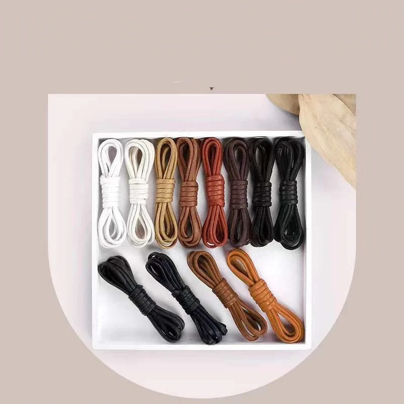 Super Long Custom Made Martin Boots Laces Boots Tooling Leather Shoes Black Lengthened Extra Long Womens Waxed Round Rope Laces 240615