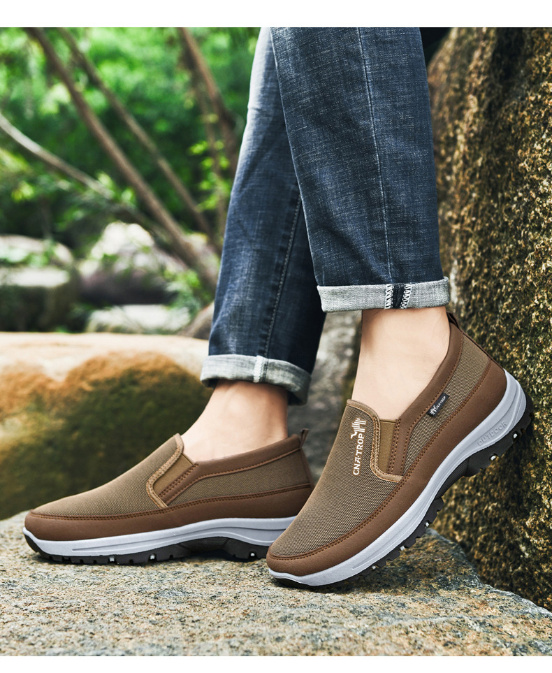 Mesh Ddmysports Men Casual Sports Plus Size Breathable Comfortable Walking Slip On Shoes Triple Dark Blue Free Shipping Outdoor
