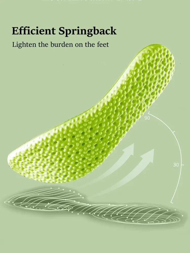 6 pieces Sports Running Insole for Shoes Soft Shock-Absorbing Arch Support Plantar Fasciitis Template Insoles for Feet Shoe Sole 240615