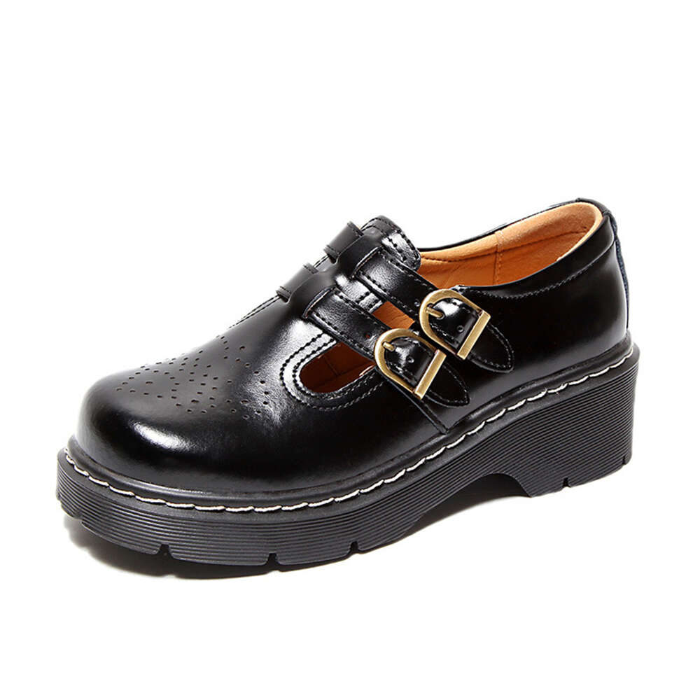 Mary Jane for Women Mid Heel Slip-On Pumps Vintage Mori Girl JK Dress Shoes 4