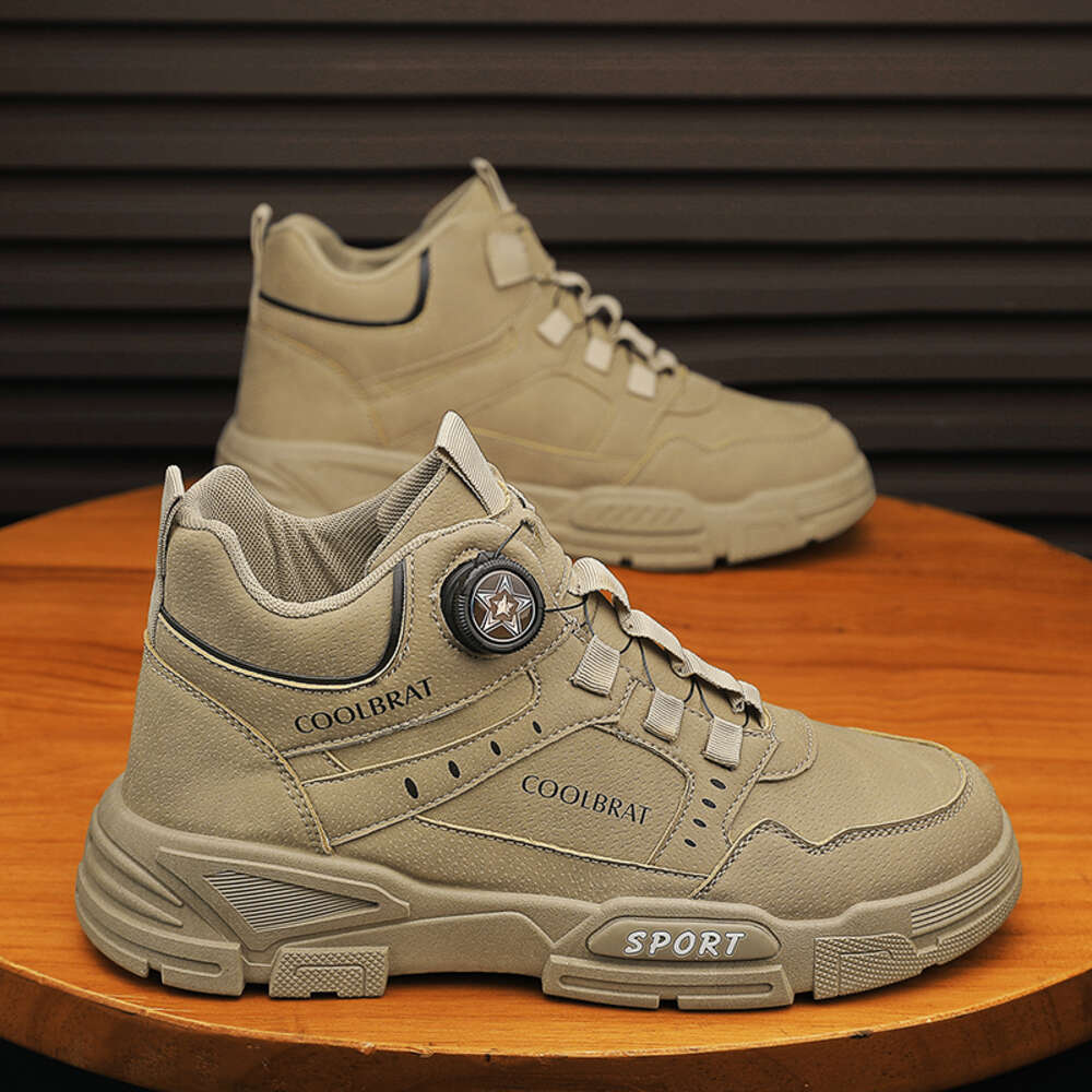 CYYTL Mens Shoes Casual Leather Loafers Outdoor Platform Fashion Designer Sports Hiking Work Tennis Sneakers Ankle Boots