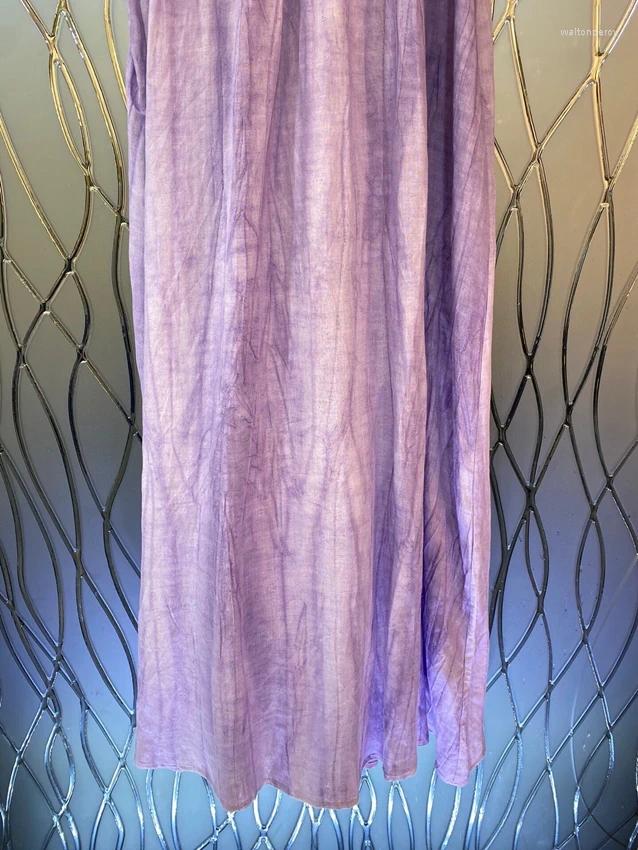 Casual Dresses 2024 Women Fashion Sleeveless Round Neck Straight Loose Long Dress 0829