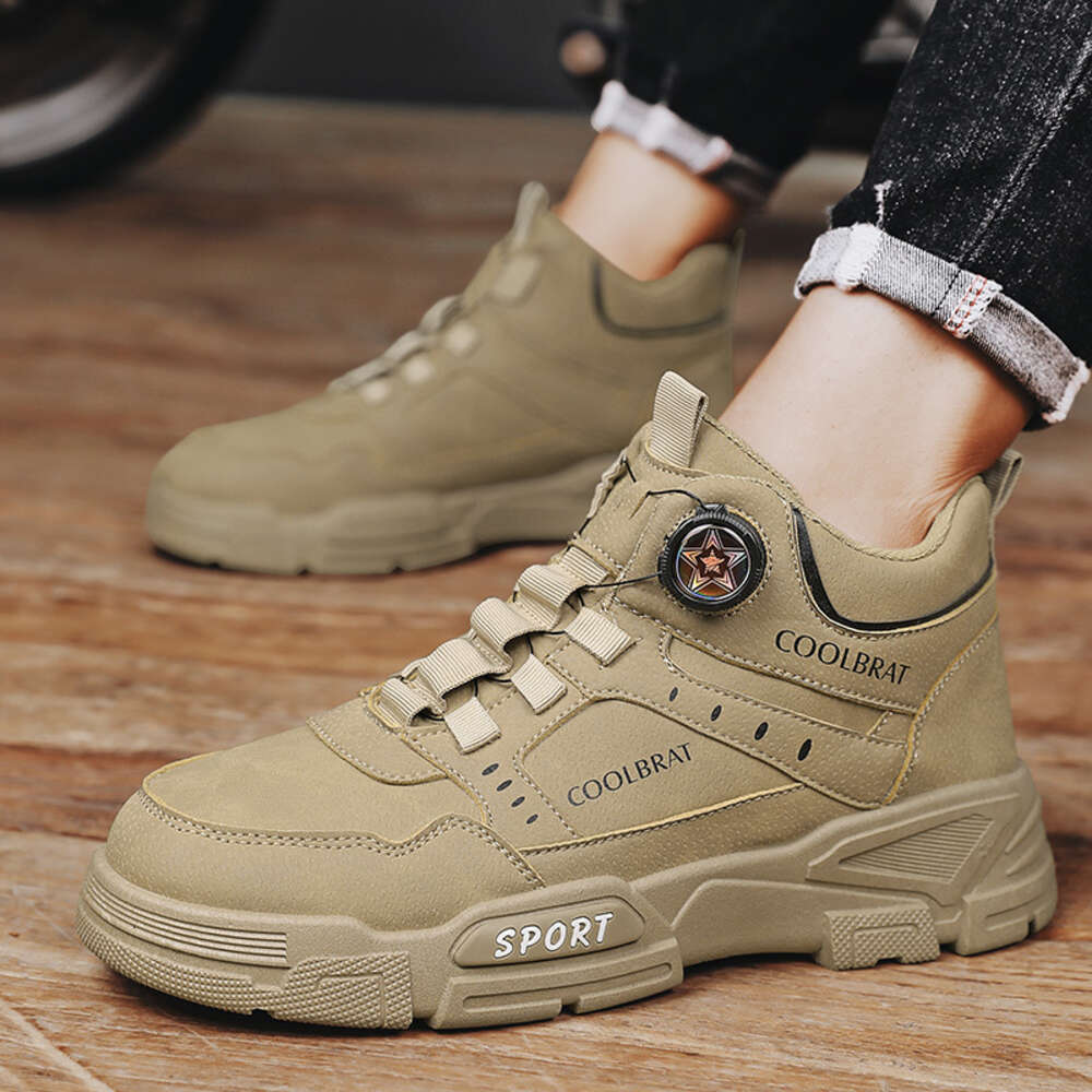 CYYTL Mens Shoes Casual Leather Loafers Outdoor Platform Fashion Designer Sports Hiking Work Tennis Sneakers Ankle Boots