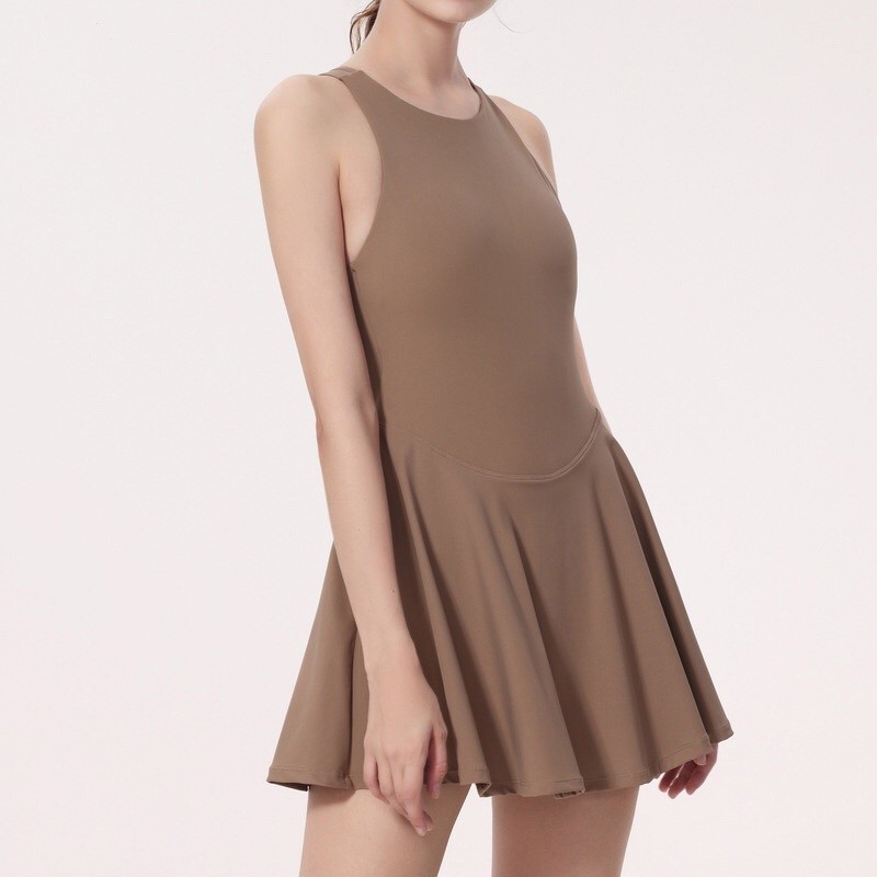 Women's Active Sports Dress | Tennis, Yoga, Quick-Dry, Anti-Slip, Hollowed-Out Back