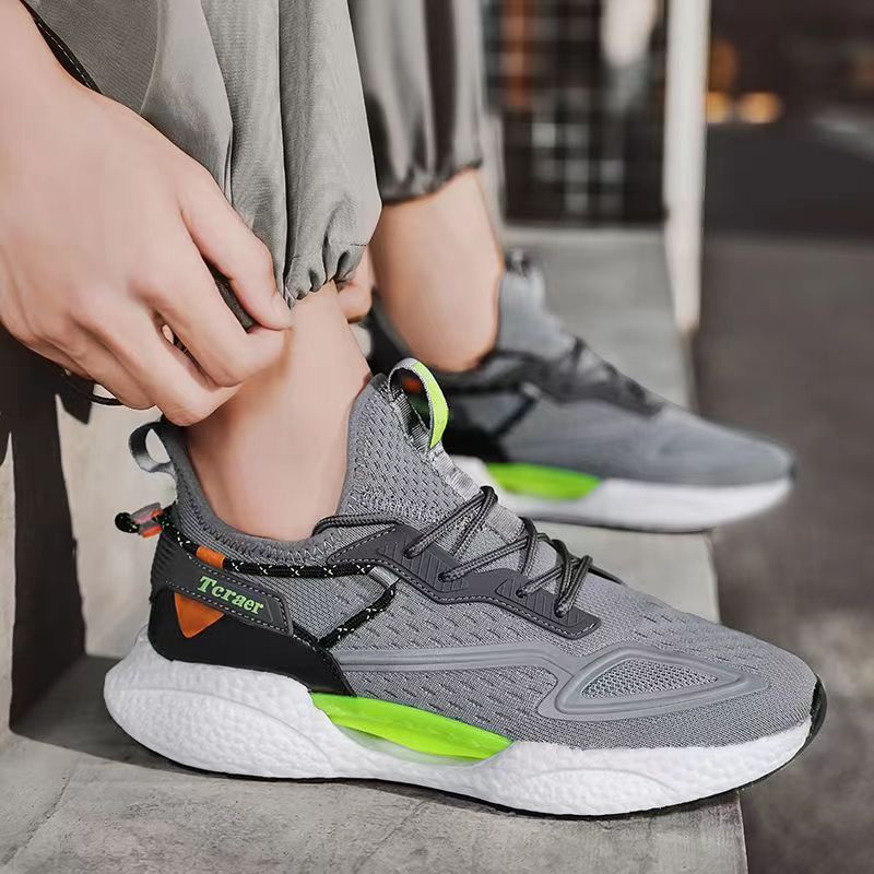 Autumn New Men's Lightweight Breathable Running Shoes Comfortable Shock Absorbing Free shipping