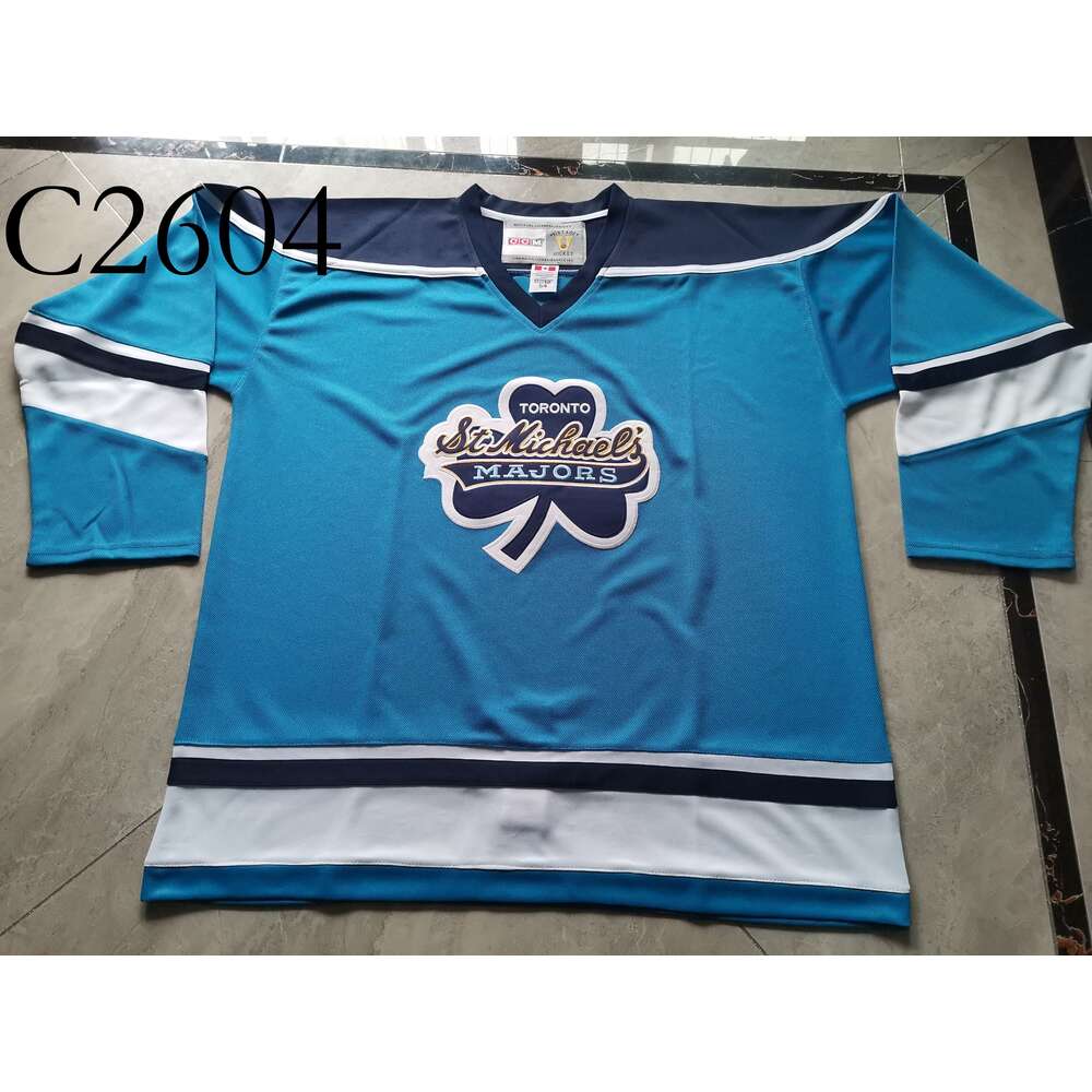 C26 Hockey jerseys Physical photos Toronto St. Michaels Majors cutsom blank Men Youth Women High School Size S-6XL or any name and number jersey