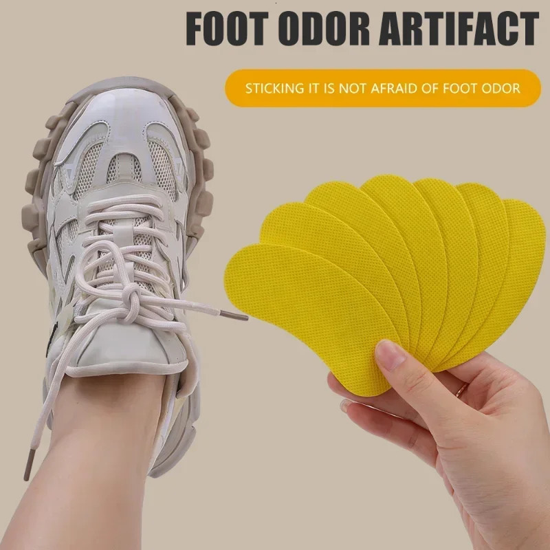 1224pcs Shoes Odor Remover Deodorant Patch Lemon Athletes Foot Soothing Insole Stickers Antibacterial Antiperspirant Foot Care 240615