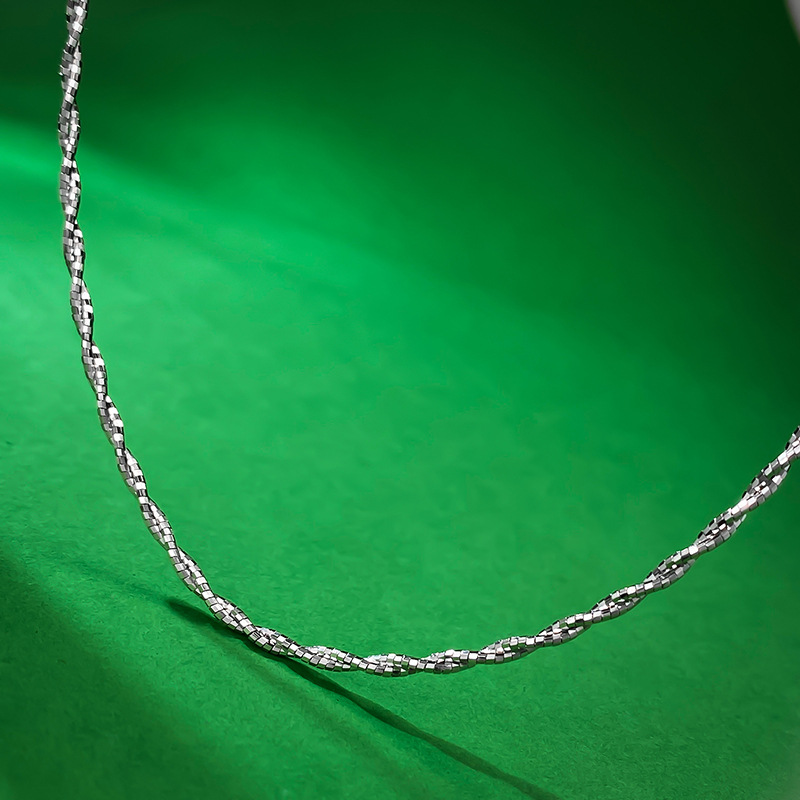 Unique Sterg Sier Starry Necklace, Italian Imported, Gift for Unisex