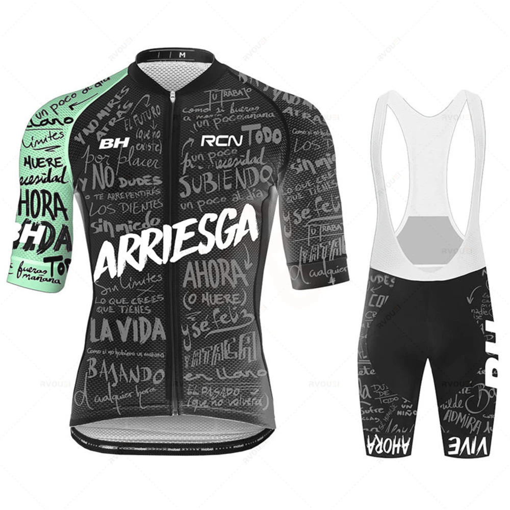 Summer Pro Team Rcn Cycling Jersey 19D Bib Set Bike Clothing Ropa Ciclismo Bicycle Wear Clothes Mens Short Maillot Culotte 240620