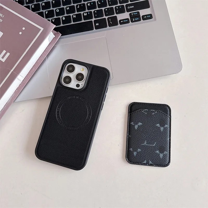 Magnetic phone case Luxury iPhone Case with Card Holder for iPhone 15 Pro Max Cases 14 13 12 11 15 Plus Cell Phone Cases Leather Mobile Cover Mag