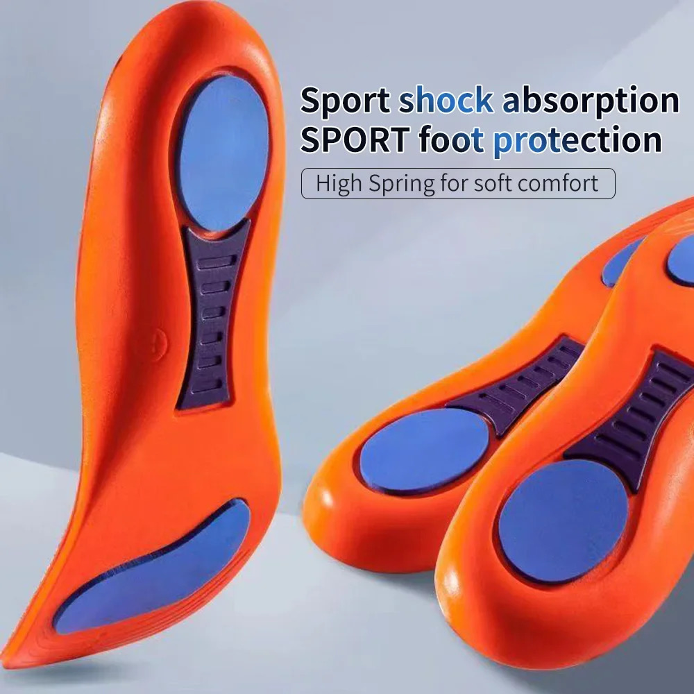 Sports High Elasticity Insoles for Shoes Sole Technology Shock Absorption Breathable Running Insoles for Feet Orthopedic Insoles 240615