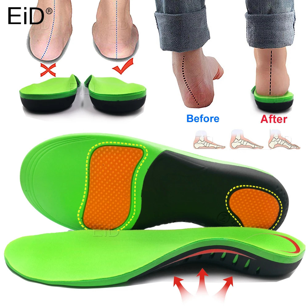 EVA Orthopedic Shoes Sole Insoles For feet Arch Foot Pad XO Type Leg Correction Flat Foot Arch Support Sports Shoes Insert 240615