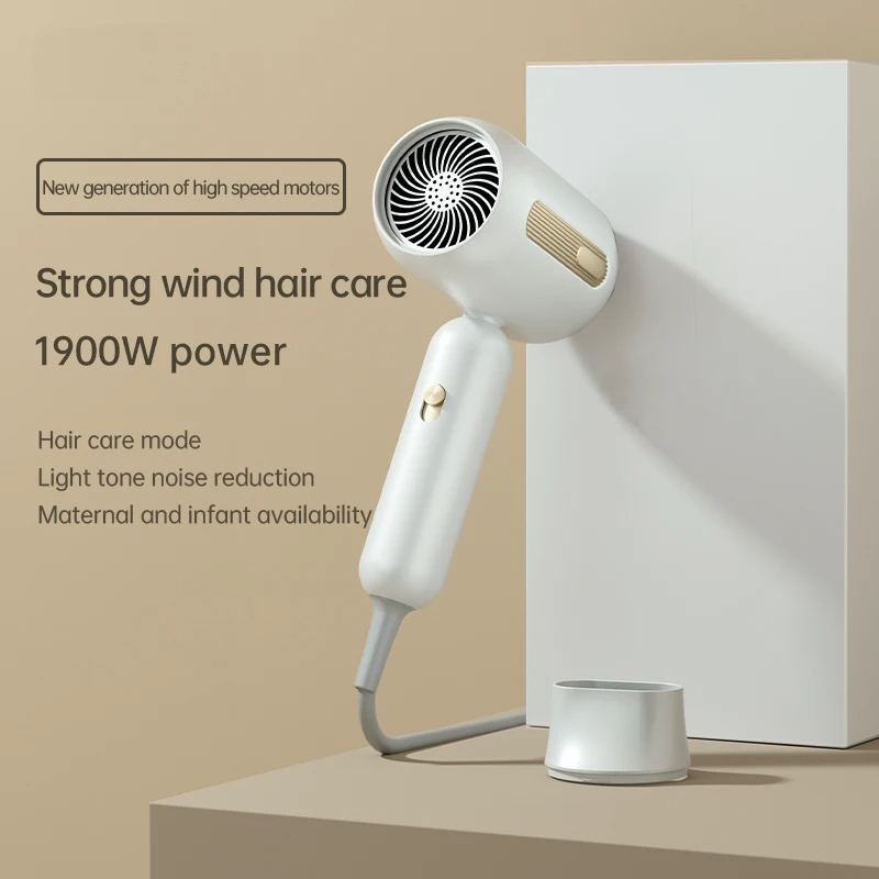 Dual blue light negative ion hair dryer fast drying, hair care overheating protection suitable for home and travel