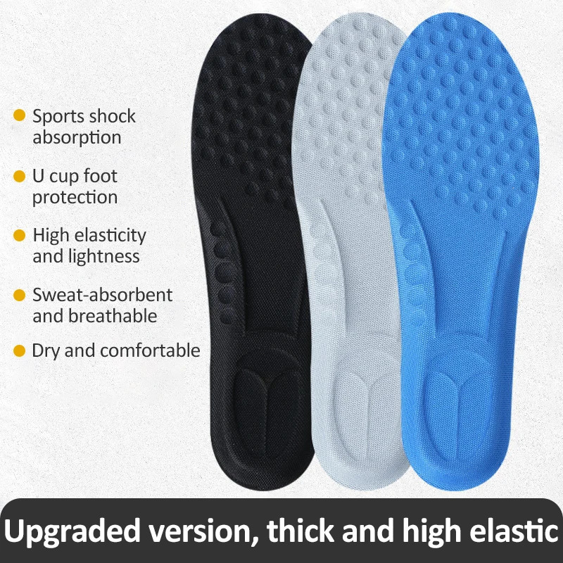 2024 Memory Foam Insoles For Shoes Sole Deodorant Breathable Cushion Running Insoles For Feet Man Women Orthopedic Insoles 240615