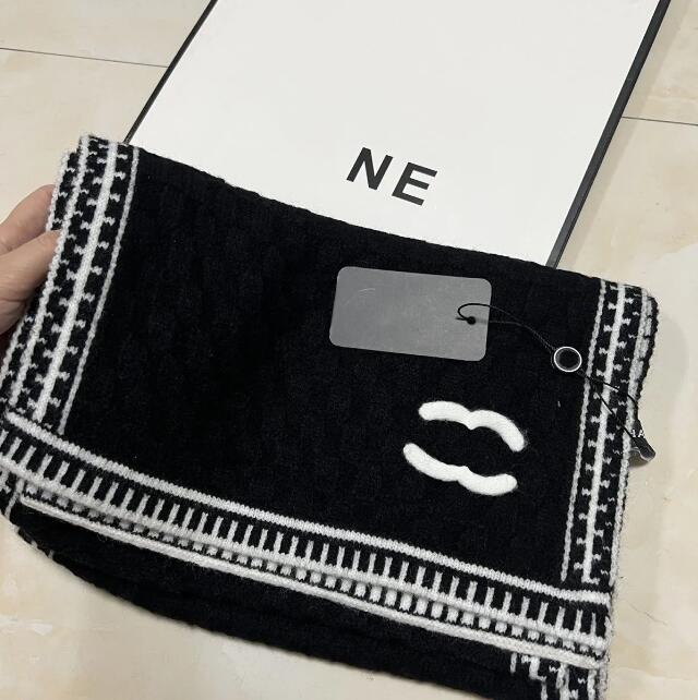 180X65cm Box Designer Long Womens With Thickened Wool Warmth Winter Neck sided 2024 purpose Dual Classic Cashmere designer Double for Scarf Size women scarf