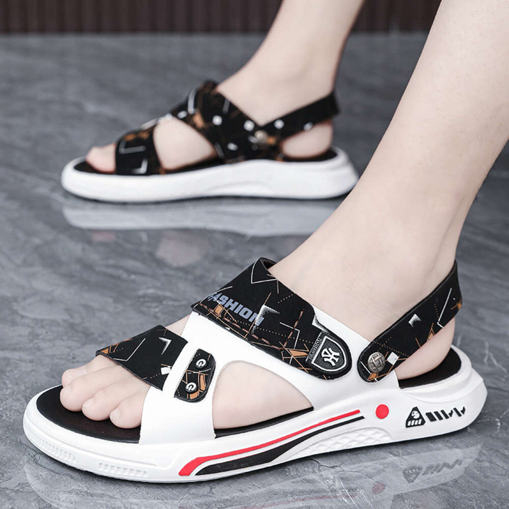 CYYTL Mens Slippers Summer New In Casual Male Sandals Leather Fashion Outdoor Beach Slides Shoes Platform Fisherman Flip-Flops